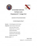 Preparatoria N° 1 Colegio Civil Laboratorio de Ciencias Experimentales “Actividad Integradora Etapa 3”