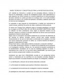 BASES TEORICAS Y CONCEPTUALES PARA LA INVESTIGACION SOCIAL