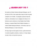 PROYECTO DE VIDA ¿ QUIEN SOY YO ?