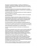 Comentario La entrevista psicológica