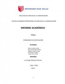 ESCUELA ACADÉMICO PROFESIONAL DE CIENCIAS DE LA COMUNICACIÓN. Página 1