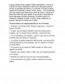 Normas de comportamiento