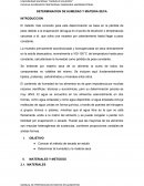 DETERMINACION DE HUMEDAD Y MATERIA SECA