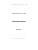 El juego es una experiencia siempre creadora, y es una experiencia en el continuo espacio-tiempo