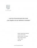 Políticas sociales en chile