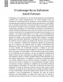 Cuando el liderazgo no es sufienciente