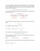 Ecuaciones diferenciales