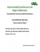 Contabilidad Aplicada. CASO ESTEREO MAC.