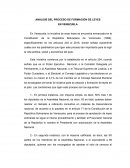 ANÁLISIS DEL PROCESO DE FORMACIÓN DE LEYES EN VENEZUELA
