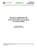 R E G L A M E N T O PARA INSTRUCTORES, FACILITADORES