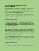 Pronóstico y presupuestos de Ventas