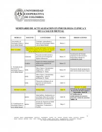 SEMINARIO PSICOLOGIA INCOMPLETO. Página 1