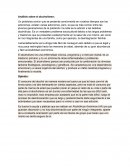 Análisis sobre el alcoholismo