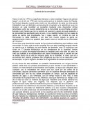 Contexto de la comunidad , la comunidad de “ZAVALA”