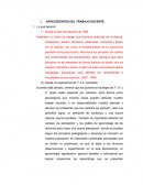 Antecedentesdel trabajo docente