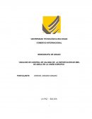 MONOGRAFÍA DE GRADO “ANÁLISIS DE CONTROL DE CALIDAD DE LA EXPORTACIÓN DE MIEL DE ABEJA EN LA UNIÓN EUROPEA”
