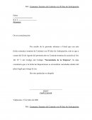 Aviso termino contrato