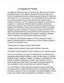 La batalla de la Ciudad de Puebla (México)