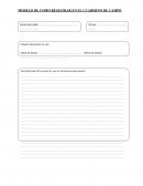 Modelo de Cuaderno de Campo