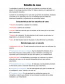 Estudio de caso. Metodología para el estudio