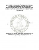 Sistemas de información y su impacto en el control de inventarios de las PYMES farmacéuticas de la cabecera municipal del departamento de Retalhuleu