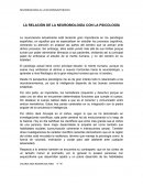 LA RELACIÓN DE LA NEUROBIOLOGÍA CON LA PSICOLOGÍA