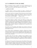 U.D. 5ª LA DIMENSION CULTURAL DEL HOMBRE