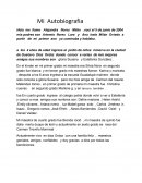 Ejemplo de autobiografia