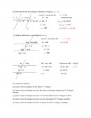 Algebra. Determina el valor de los ángulos indicados en la figura