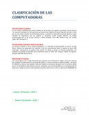 Clasificación de las computadoras