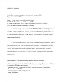 RESIDUOS SÒLIDOS. Página 1