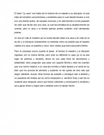 Texto la vaca. Página 1