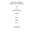 Sociología de la Educación Actividad Nº: 2