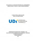 EVALUACIÓN DE LA PLANEACIÓN ESTRATÉGICA DE LA MICROEMPRESA COMIDAS RAPIDAS Y ASADOS LA CHIQUI EN BARRANCABERMEJA