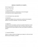 Modelo de registro de campo