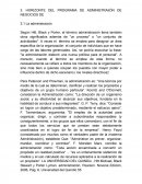 HORIZONTE DEL PROGRAMA DE ADMINISTRAIiÓN DE NEGOCIOS