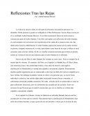 Refelxiones tras la rejas