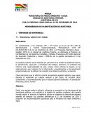 Memorandum de planificación de Auditoría