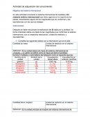 Actividad de adquisición del conocimiento: