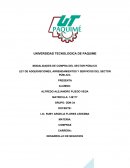 LEY DE ADQUISISCIONES, ARRENDAMIENTOS Y SERVICIOS DEL SECTOR PÚBLICO.