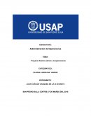 Como son las Administracion de operaciones