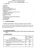 Analisis de puesto de un gerente de obra