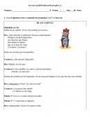 Prueba de lenguaje 3° basico