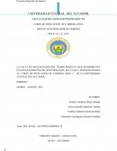 LA GRAN FALTA DE ORGANIZACIÓN DEL TIEMPO PRODUCE BAJO RENDIMIENTO EN LOS ESTUDIANTES DE LOS PARALELOS M-14 Y M-15, PERTENECIENTES AL CURSO DE NIVELACIÓN DE CARRERA ÁREA 4 DE LA UNIVERSIDAD CENTRAL DEL ECUADOR