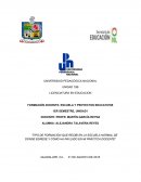 Experiencia escolar FORMACIÓN DOCENTE, ESCUELA Y PROYECTOS EDUCATIVOS