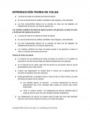 La teoría de colas es el estudio de líneas de espera.