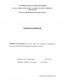 INFORME PSICOLÓGICO que, como parte de la asignatura de Diagnóstico e intervención de problemas de aprendizaje presentan los alumnos: