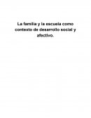 EL DESARROLLO SOCIAL Y AFECTIVO