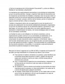 Cuál es la importancia de la administración documental?