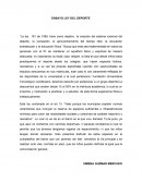 COMO SE DA E ENSAYO LEY DEL DEPORTE